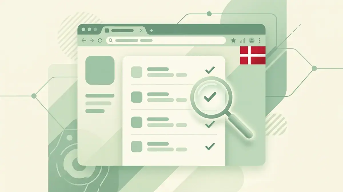 Dokumenter og tjekliste til kontrol af dansk spillelicens